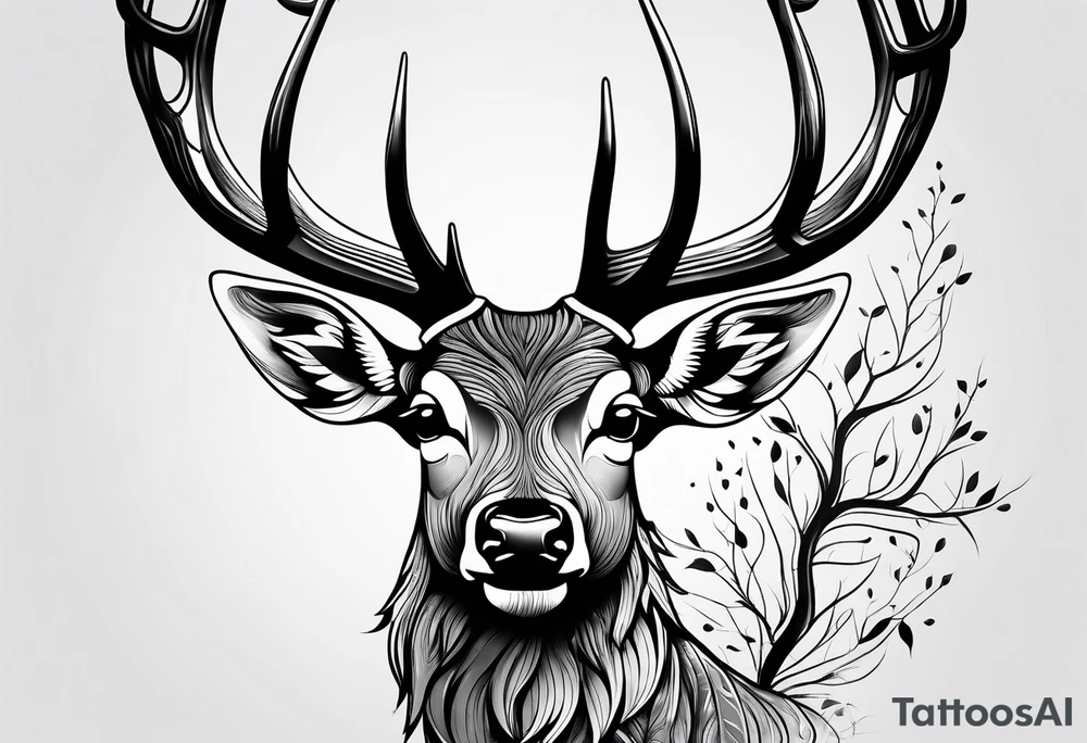 Deer tattoo idea