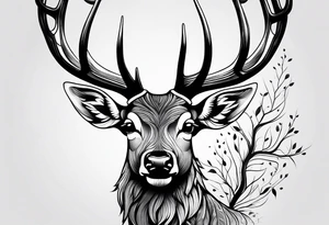 Deer tattoo idea