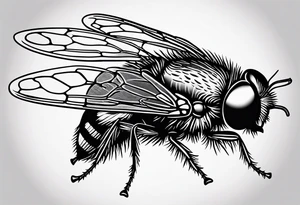 A small fly 🪰 tattoo idea