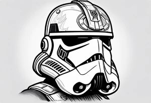 Star Wars, Captain Rex, Pistols drawn, Phoenix Squadron Helmet, tattoo idea