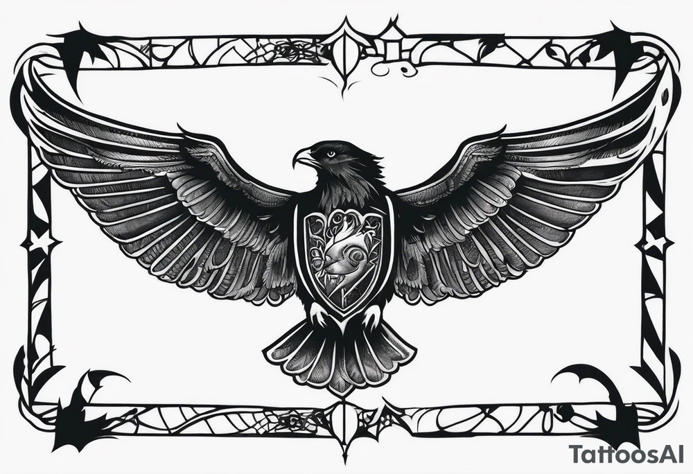 Harry Potter theme tattoo sleeve tattoo idea