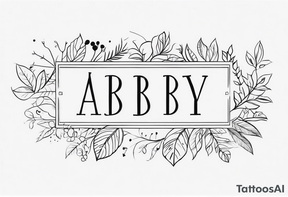 Use these names in a design:
Chris, Abby, Emily, Elena tattoo idea