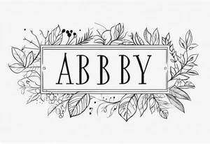 Use these names in a design:
Chris, Abby, Emily, Elena tattoo idea