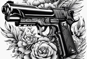 Guns and money tattoo idea