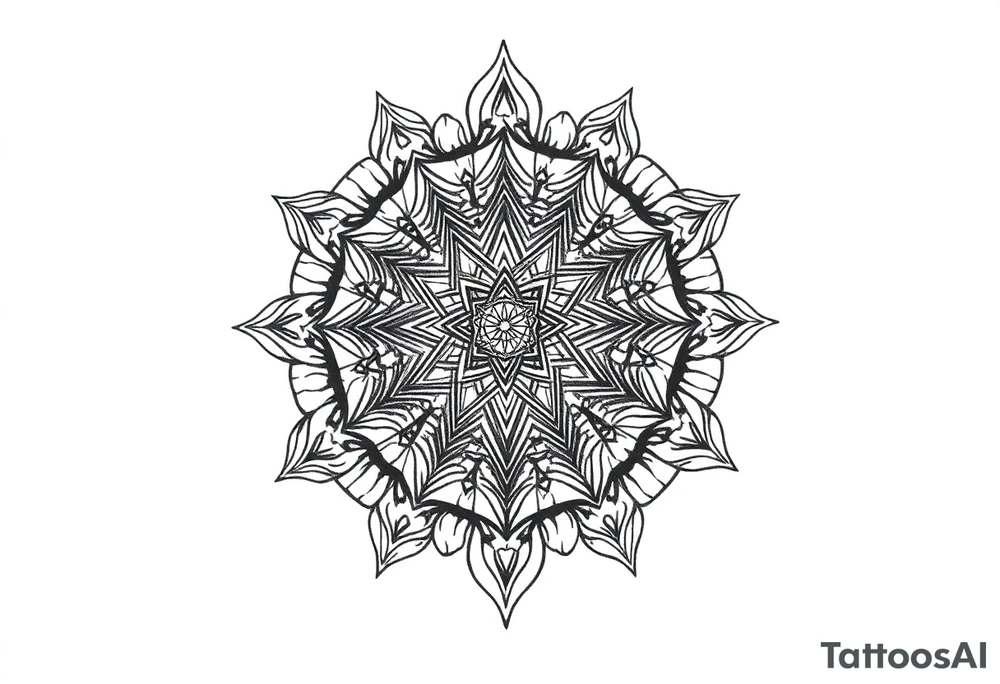 intricate mandala with sacred geometry and cosmic elements tattoo idea intricate mandala with sacred geometry and cosmic elements tattoo idea