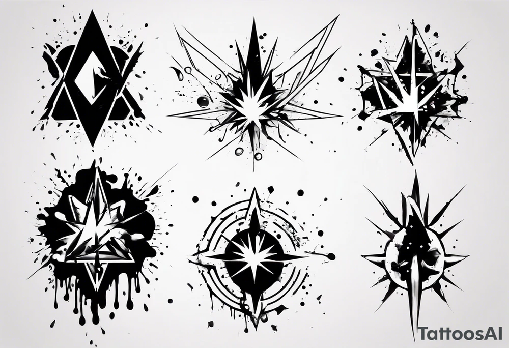 Paint splash tattoo idea