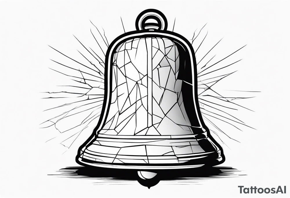 cracked bell tattoo idea