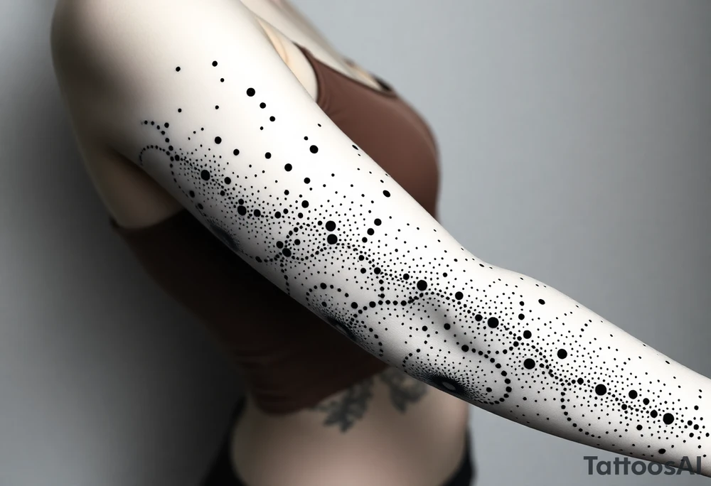 Лилии и размытые линии tattoo idea