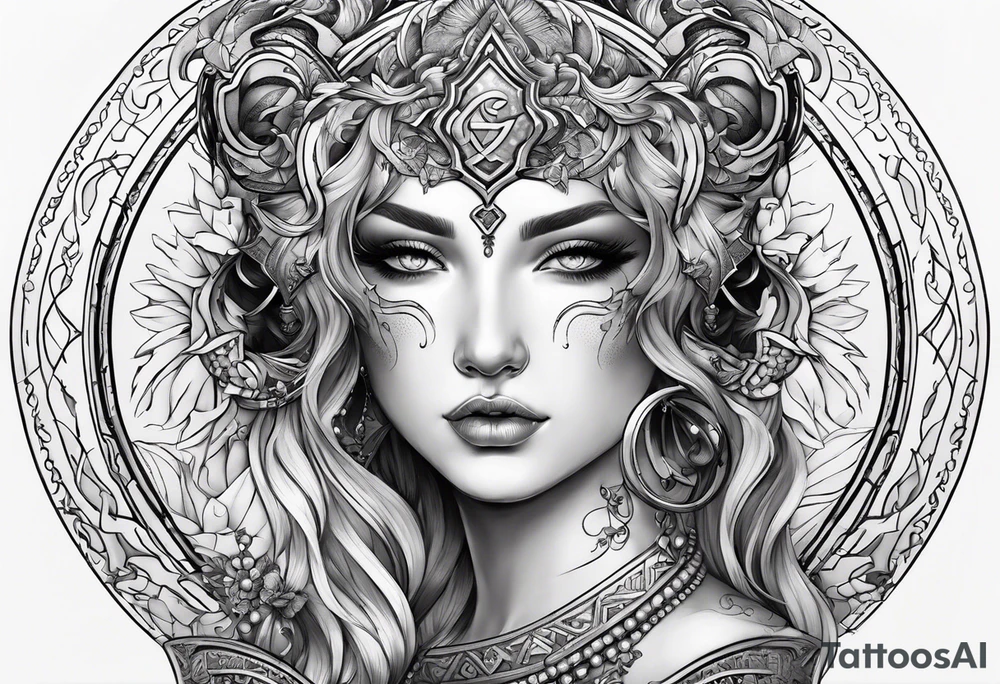 Gemini zodiac tattoo idea