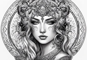Gemini zodiac tattoo idea