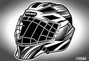Bauer 4500 hockey helmet with number 15 on it tattoo idea