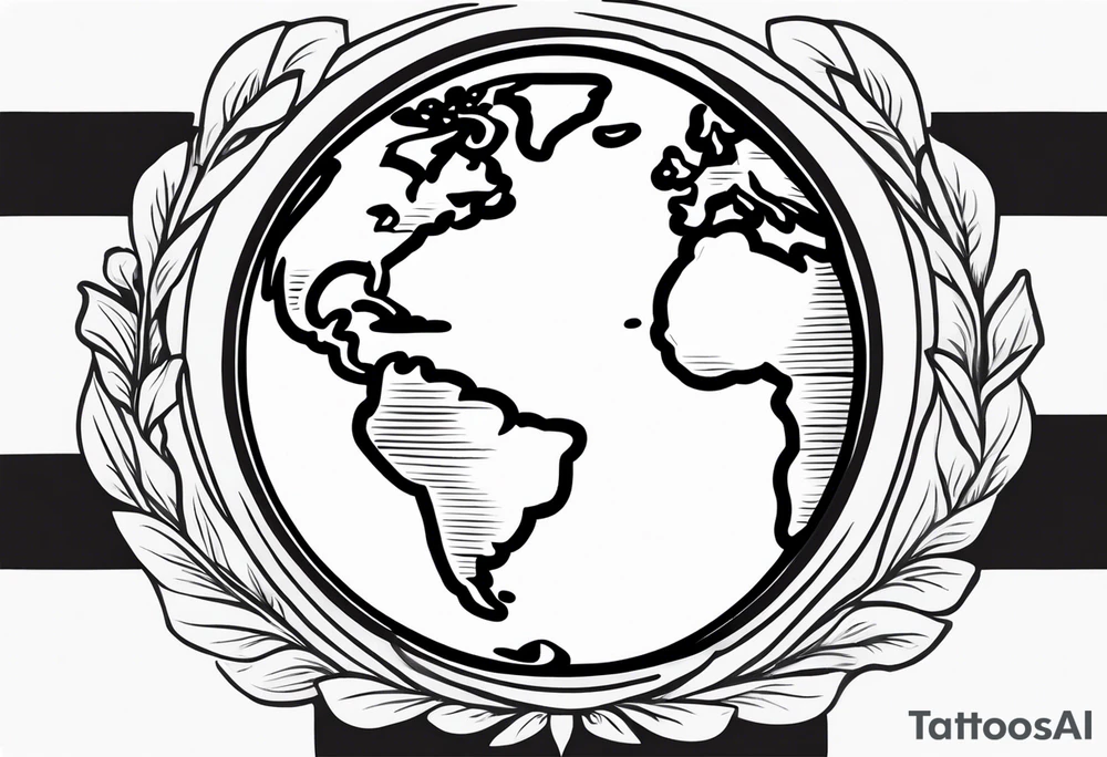 Vintage Globe tattoo idea