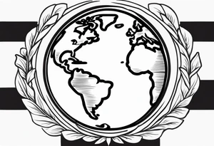 Vintage Globe tattoo idea