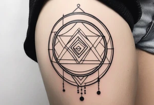 simple dot tattoo to represent family tattoo idea