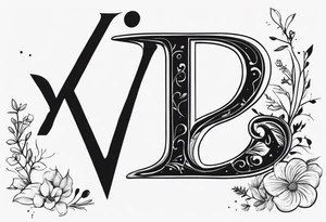 I want a minimal tattoo with combination of the letters Y and D tattoo idea