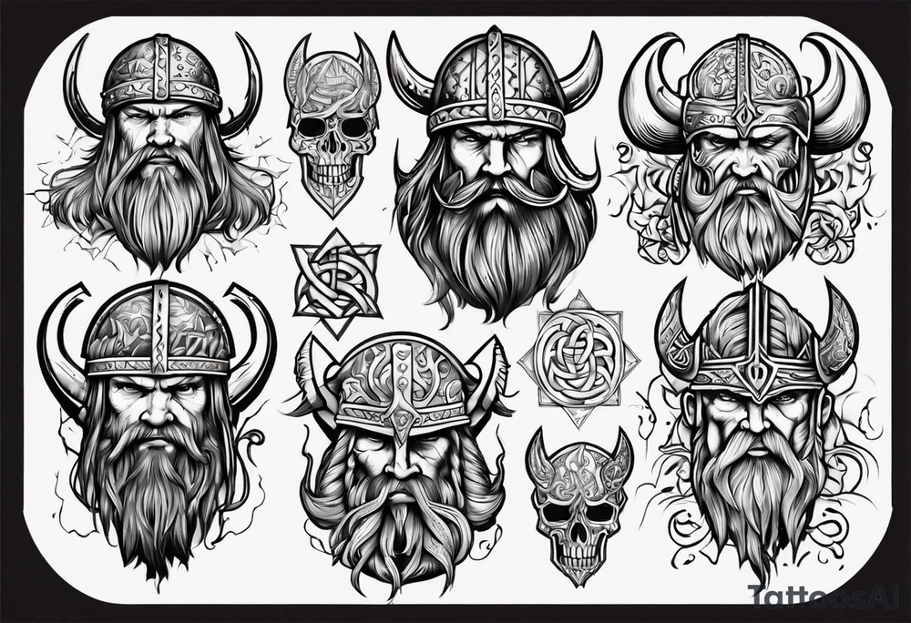 Viking full body tattoo idea