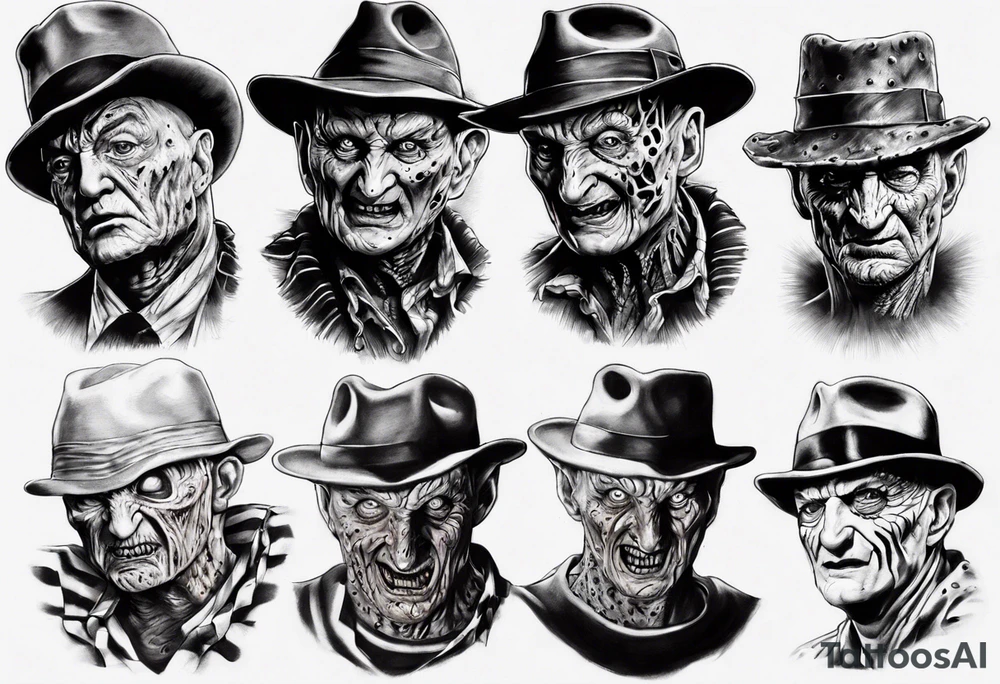 Freddy Krueger realism tattoo idea