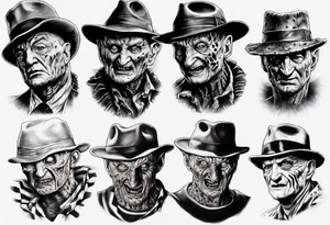 Freddy Krueger realism tattoo idea