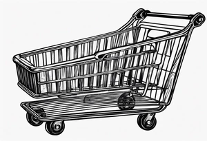 Shopping cart tattoo idea
