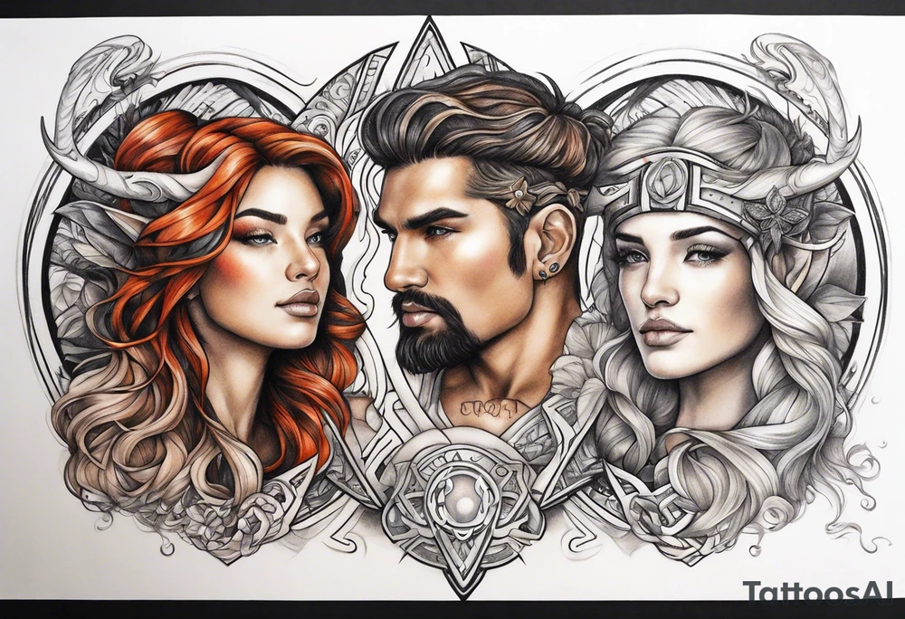 gemini, capricorn, cancer tattoo idea
