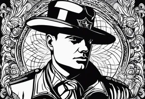 officer with a big penis tattoo idea