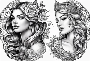 Virgo and Taurus tattoo idea