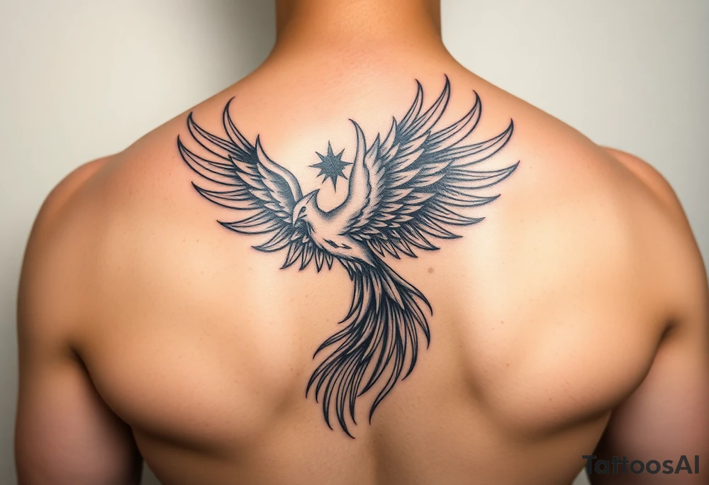 phoenix aesthetic unique anime theme blazing tattoo idea
