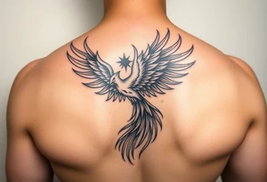 phoenix aesthetic unique anime theme blazing tattoo idea