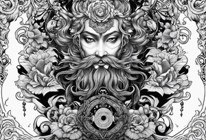 Beautiful body horror tattoo idea