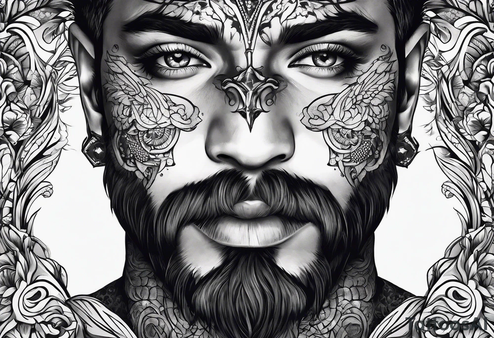 mens self healing throat tattoo tattoo idea