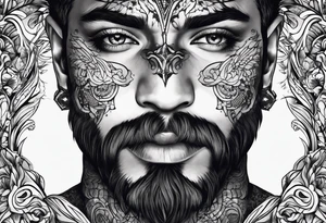 mens self healing throat tattoo tattoo idea