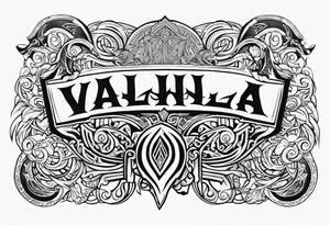 Valhalla viking gods tattoo idea