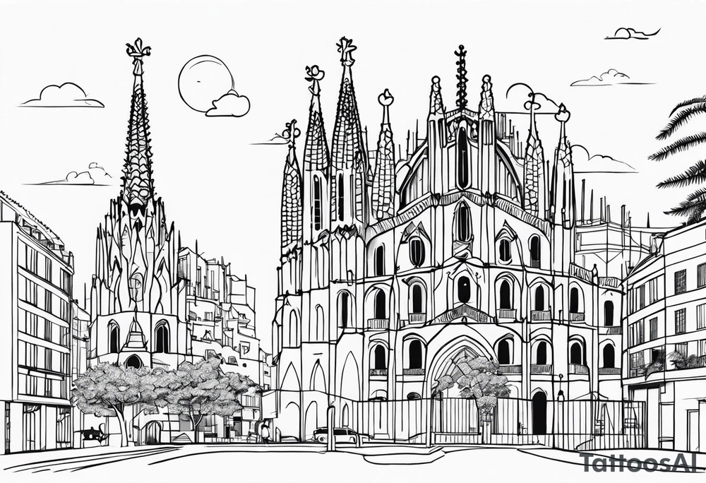 Barcelona culture tattoo idea