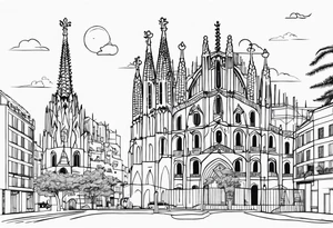Barcelona culture tattoo idea