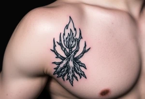 fire in a roots prison tattoo idea