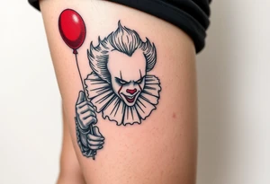 Pennywise with the red balloon tattoo idea