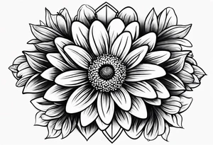 Daisy infinity symbol tattoo idea