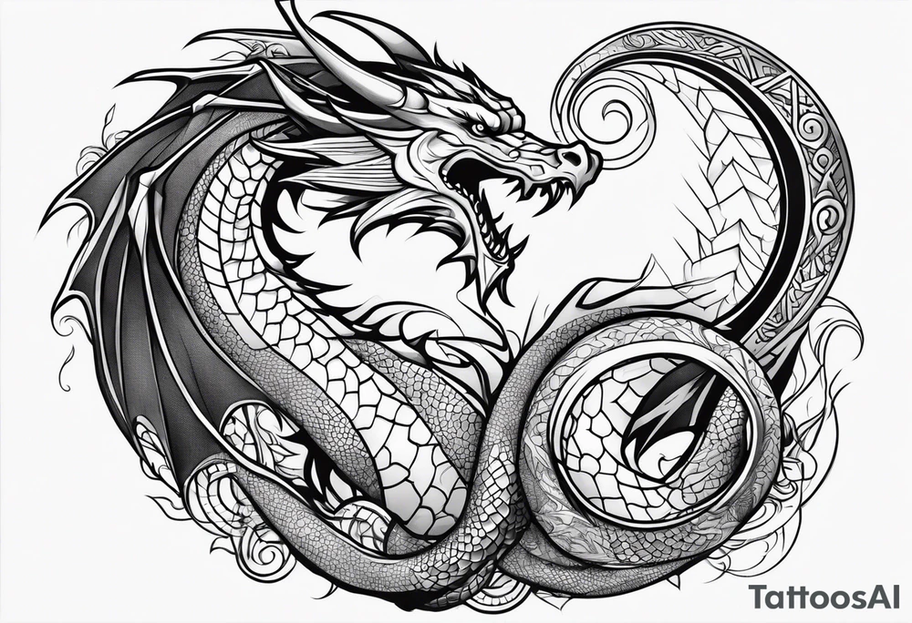 a dragon tattoo idea