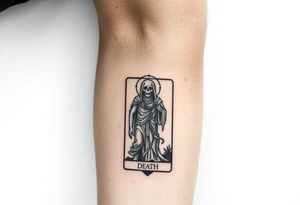 Death tarot card tattoo idea