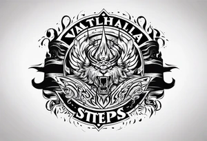 Valhalla  steps fire tattoo idea