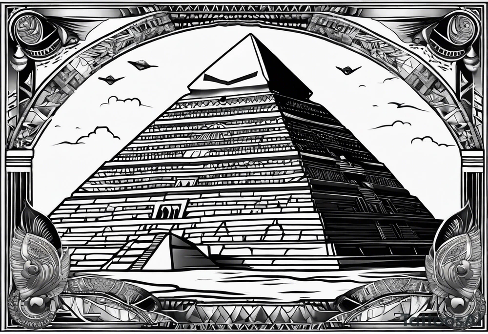 egyptian theme , cleopatra , pyramids,  all seeing eye tattoo idea