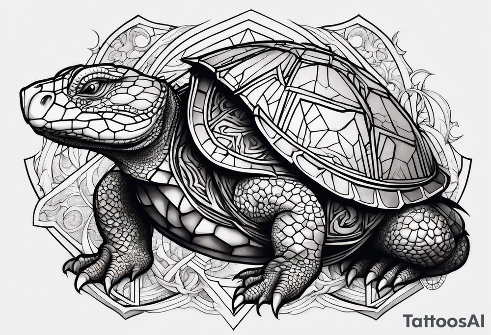 dragon turtle tattoo idea