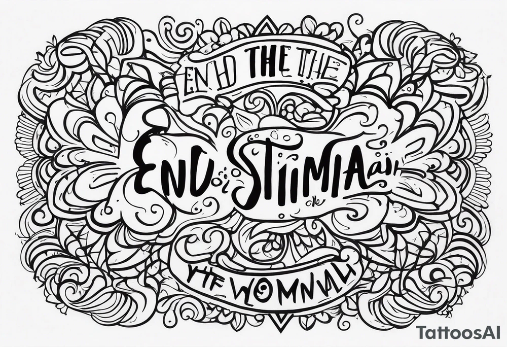 End the stigma. Mental health awareness tattoo idea