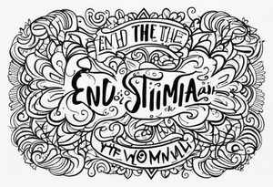End the stigma. Mental health awareness tattoo idea