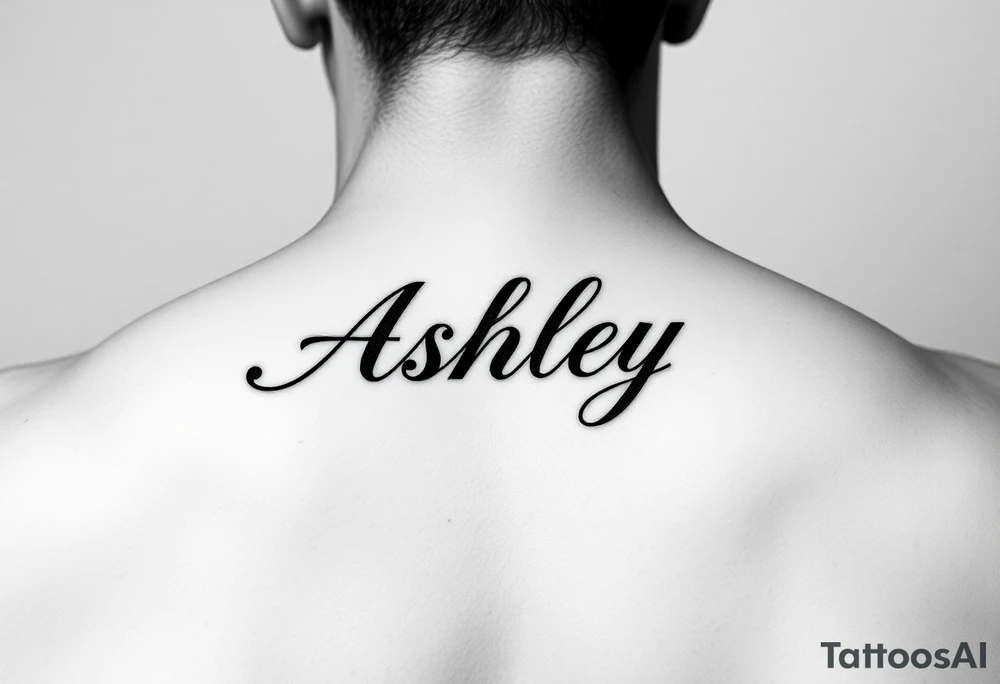 Name
Tattoo: ASHLEY in script tattoo idea