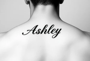 Name
Tattoo: ASHLEY in script tattoo idea
