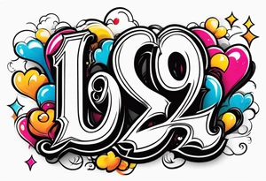 Fancy old English letters that say 1992 tattoo idea