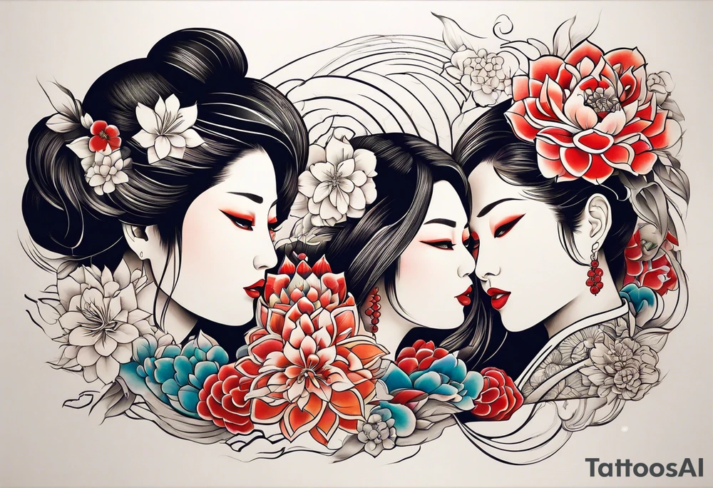 Mom daughters tattoo idea