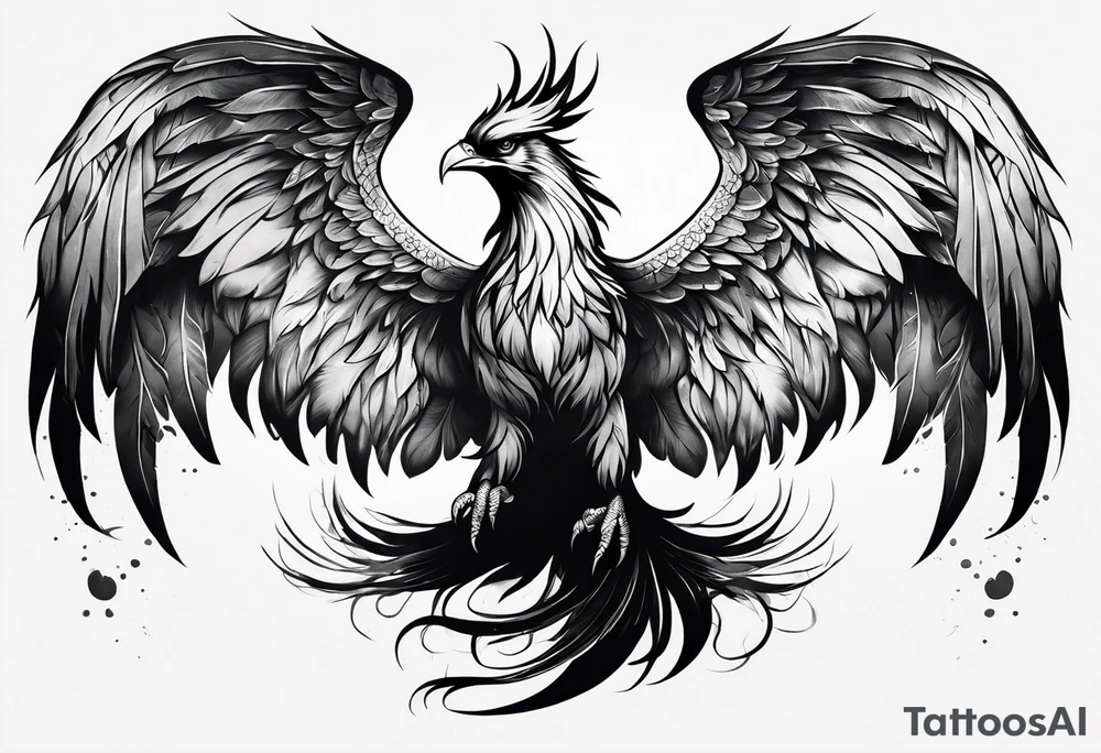 Rising phoenix against dark background, from forearm to shoulder. tattoo idea Rising phoenix against dark background, from forearm to shoulder. tattoo idea