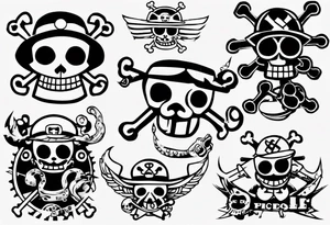 one piece chopper tattoo idea